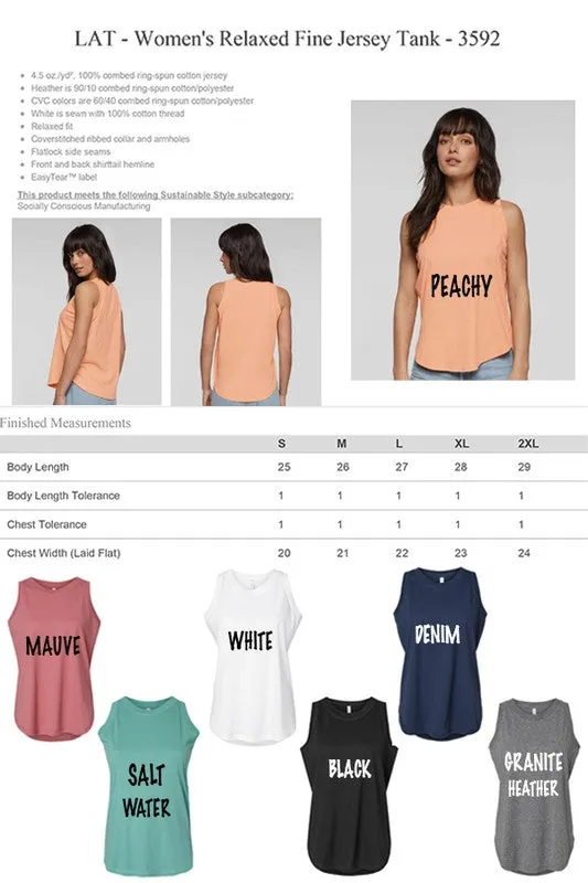 Loved Mama Heart Stripe Tank Top